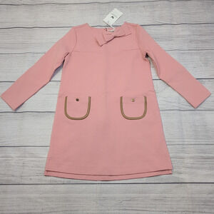 4 Hope & Henry Pink Quilted Ponte Riding Dress